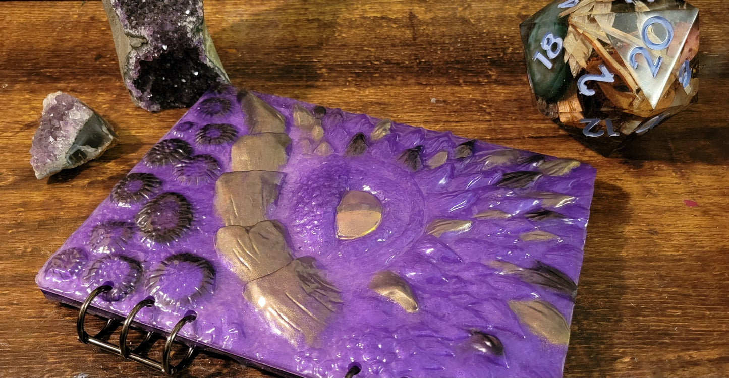 Electric Purple Dragon Notebook