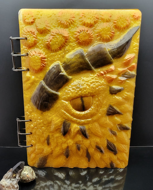 Electric yellow Dragon Notebook