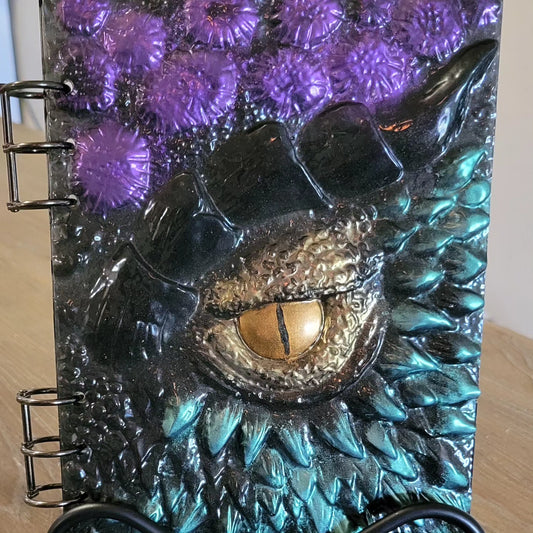 Black Base Dragon Notebook